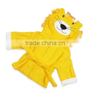 Fashion Designs Hooded Animal Modeling Baby Bathrobe Cartoon Baby Towel Character Kids Bath Robe Infant Beach Towels thumbnail-3