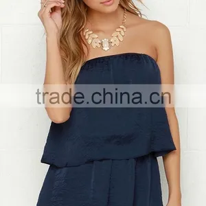 Strapless Flattering Adult Women Rompers and Jumpsuits With Tier thumbnail-2