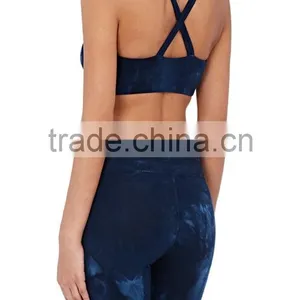 Summer Womens Sexy Yoga Sports Wear Legging Running Gym Soft Top Trousers Pants 2pcs thumbnail-2