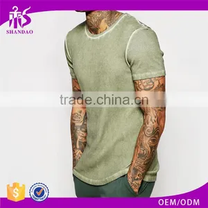 2017 Summer Casual Guangzhou Shandao OEM 180g Cotton Spandex Short Sleeve Round Neck CustomT Shirt thumbnail-1