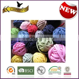 Cotton t Shirt Yarn Wholesale China Zpagetti Yarn for Fancy Crocheting thumbnail-2