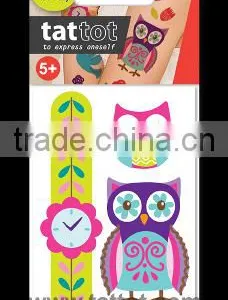Mini Kid Color Temporary Tattoo Owl and Bird Child Tattoos thumbnail-1