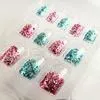 Colorful French Style Artist Nail Tip Acrylic Transparent Nail Art For Wedding thumbnail-1