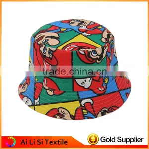 Flower Custom Printed Bucket Hats Custom Plain Bucket Hat Wholesale Digital Printing Custom Sublimation Bucket Hat thumbnail-1