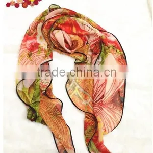 PRINTED POLYESTER SCARF thumbnail-1