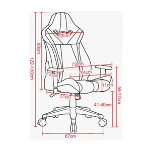 ZX-2280Z Leather Office Furniture PC Gaming Technological Racing Chair thumbnail-3