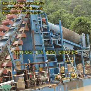 High Efficiency Bucket Chain Gold Dredger Boat 150m³/h thumbnail-1