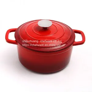 Enamel Cast Iron Dutch Oven Casserole Cast Iron Casserole thumbnail-2