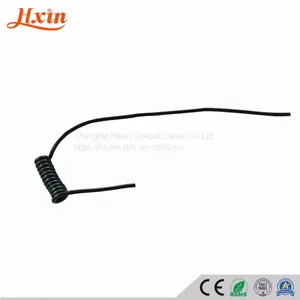 Cores 5*0.14 Mm2 High Elasticity Trailer Spiral Cable CNC Spiral Cable Coiled Cable thumbnail-1