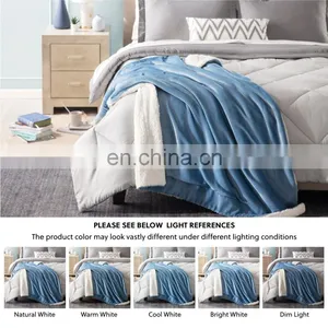Custom Personalized Winter Thick Sherpa Blanket Throw Home Christmas Fleece Sherpa Blanket thumbnail-6