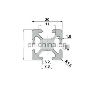 SHENGXIN v Slot 20x40 40x40 2020 Black Industry Extruded Aluminium Frames c Extrusion Profile Powder Coated for Industry India thumbnail-2