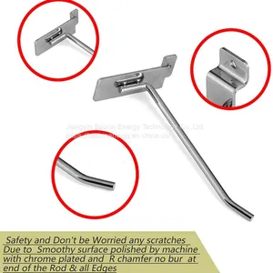 Slatwall Panel Hook Heavy Duty Commercial Metal Hooks for Garage Shop Retail Display thumbnail-4