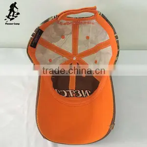 Professional Factory Supply Orange Hunting Embroidery Camo Snapback Cap thumbnail-3