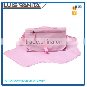 Fancy Pink Easy Clean Portable Diaper Changing Pad thumbnail-1