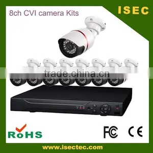 HD H.264 720P 8ch CVI Camera Kits With Bullet Cameras and 4channel P2P Camera Cctv Kit thumbnail-3
