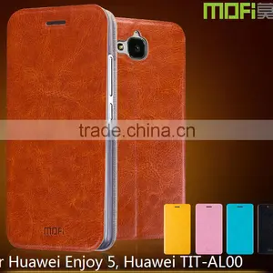 Flip Leather Phone Cover Case for Huawei Honor Enjoy 5 TIT-AL00, TPU Case for Huawei Enjoy 5 thumbnail-1