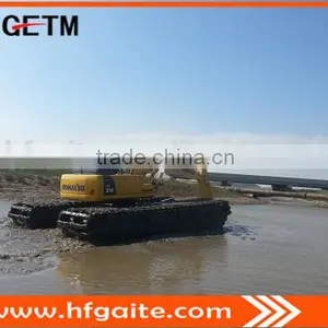 Floating Excavator Pontoons for 24T Excavator Assemble, Q345B Steel, Doosan Motor thumbnail-3