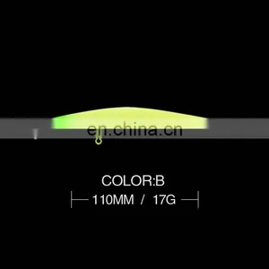 Hot Selling Perch Bait Far Floating 110Mm 17G Shallow Water Luya Hard Bait To Attract Fish Bait thumbnail-4