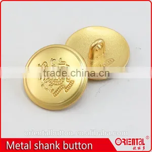 Shiny Pearl Gold Color Metal Suits Button With Shank thumbnail-1