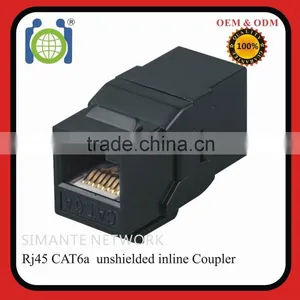 Black CAT6 Utp Rj45 8P8C Coupler for Network thumbnail-1