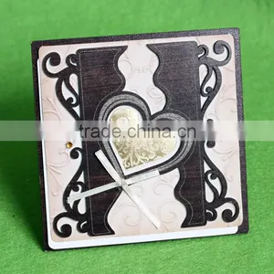 Top Grade 2016 Elegant Heart Wooden Fancy Wedding Cards thumbnail-1