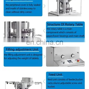 Automatic Electric Rotary Pharmacy Tablet Candy Press Machine 12600pcs/h thumbnail-3