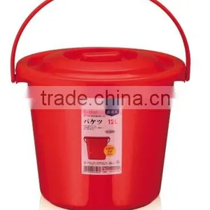 Callia Plastic Bucket With Lid and Handle Colorful thumbnail-3