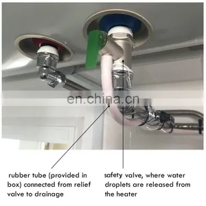 Electric and Solar Water Heater Brass Safety Valve 1/2