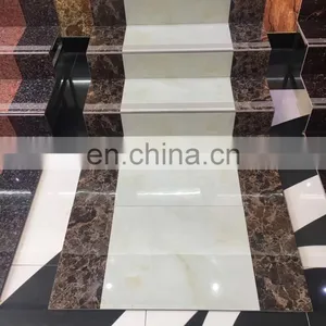 Marble Glazed Finish Stair Tiles,Ceramic Anti Slip Stepping Stairs Flooring Tiles thumbnail-5