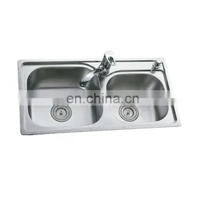 Double Bowl Undermount Sinks Steel Kitchen Sink Supplier thumbnail-2