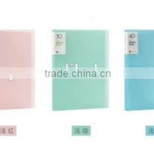 2015 High Quality Refiliable pp Display Pocket File Presentation Clear Book thumbnail-3