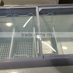 Glass Top Chest Freezer Showcase Sliding Glass Doors thumbnail-6