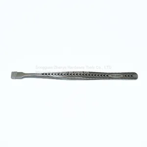 Flat Mouth Tweezers Anti-static Stainless Steel High-precision Clip Stamp Plucking Hair Phone Maintenance Thickened Flat Tweezers St-34a thumbnail-1