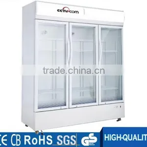 2 Doors Electric Beverage Cooler Refrigerator for Fruits and Vegetables thumbnail-3