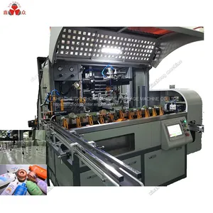 Automatic High Precision Servo Bottle UV Screen Printing Printer Plastic Glass Botte Jar Packaging Machine thumbnail-1