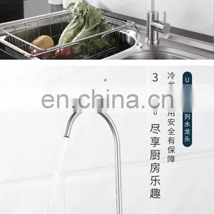 Modern Style Water Filter Faucet for Kitchen Food Grade 304 Stainless Steel Kitchen Faucets thumbnail-2