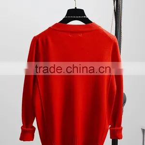 Hot Sale 2016 Fashion Design Pullover Sweater Knitted Sweater for Girls thumbnail-2