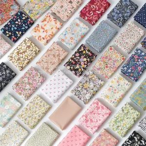Floral Cotton Fabric Scraps,Fabric Scraps,Sewing Fabric,Fabric Scrap Bundles,Fabric Scrap Packs,Fabric Scrap BagsBasics Fat Quarter Pack Bundle Pre-cut 100% Cotton Fabric Quilt By The Yard thumbnail-1