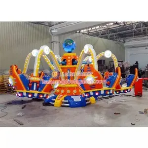 Sun Yat-sen, Guangdong Tai Le Play Children Indoor and Outdoor Mechanical Rotating Lift Seat Science Fiction UFO Adults and Children Play Equipment thumbnail-3