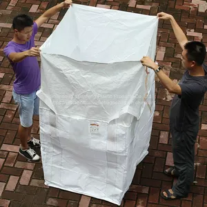 1ton 1.5 Ton Q Baffle Jumbo Bag 1000kg Dimension Fibc Big Bag Heavy Duty Bulk Fertilizer Bag thumbnail-1
