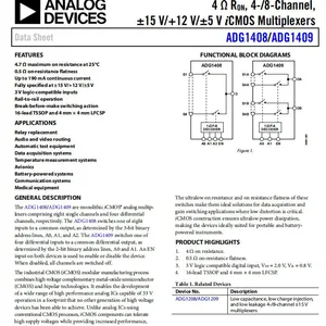 ADG1408YRUZ Analog Switch/multiplexer ADI Original Stock thumbnail-1