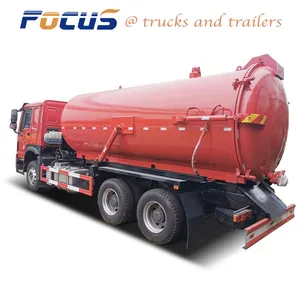 Sewage Suction Truck ,8 × 4 Sewage Suction Vacuum Tank Truck,Sewage Dredging & Cleaning Tank Truck for Wastewater Rainwater Sewage Sludge thumbnail-2