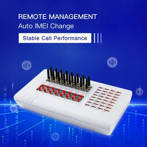 In Stock! Router Goip 32 Sim Slots DBL SIM BOX Hot Selling 2G Goip 32 Ports Support IMEI Change Call Center GSM Voip Gateway thumbnail-1