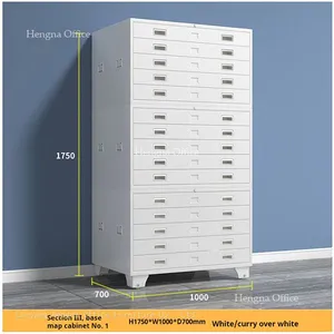 Industrial Grade Map Cabinet for Manufacturing Plants - Knock-down Structure Flat File Cabinet With Side Pulls, Easy Assembly thumbnail-5