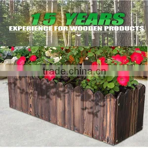 Wooden Planter/Wholesale Cheap Wooden Box Flower Pots thumbnail-2