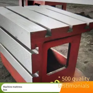 Junyuan Ht300 Square Box Workbench, Customization Supported, Equal-height T-slot Pad Box, 90-degree Machine Tool Cast Iron Square Tube Casting thumbnail-4