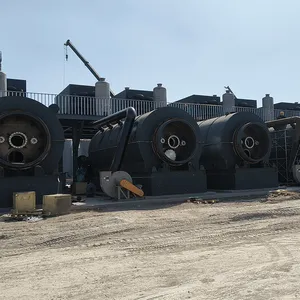 High Oil Yield Waste Tire/plastic to Fuel Oil Pyrolysis Recycling Machine for Sale thumbnail-2