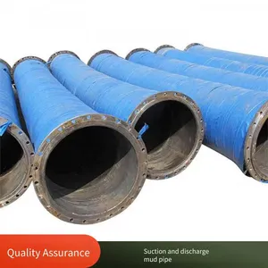 Langfeng Dn300 Large-diameter Sludge Suction and Discharge Rubber Hose, Sewage Suction and Discharge Rubber Hose for Mines and Tunnels, Ash Discharge and Flow Pipe thumbnail-5