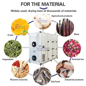 Industrial Tray Type Honeysuckle Green Beans Mushroom Mulberry Rose Eggplant Forsythia Dryer thumbnail-5