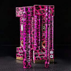 YANQINA Leopard Print Eyeliner & Mascara 2-in-1 Set Waterproof, Smudge-Proof Mascara Makeup WhatsApp +86-13359210945 thumbnail-3